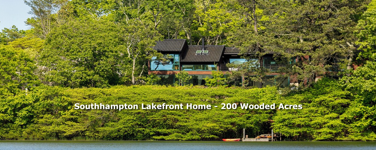 Ultimate Lakefront modern house with sunset views over lake and 200 wooded acres
